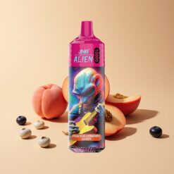 JNR Alien 10000 Puffs Perzik Blauwe Bes Snoep RGB LED