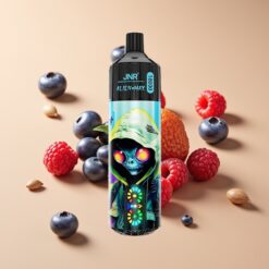 JNR Alien Max 18000 Puffs Blauwe Bes Framboos Dual Mesh Coil Type-C