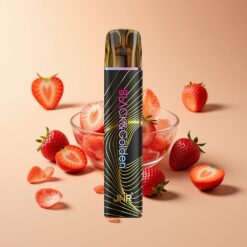 JNR Black&Golden 800 Puffs Aardbei IJs 550mAh 2ml