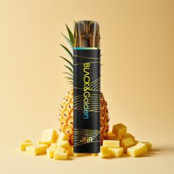 JNR Black&Golden 800 Puffs Wegwerp Vape Ananas IJs 2% Nicotine 550mAh