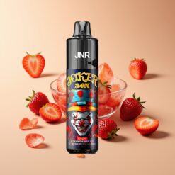 JNR Joker 24000 Puffs Aardbei IJs Zichtbaar Vloeistofniveau Type-C Opladen