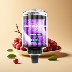 JNR Mega Shisha Hookah 100K Druiven Munt Desktop Compatibility Interactive Smart Screen