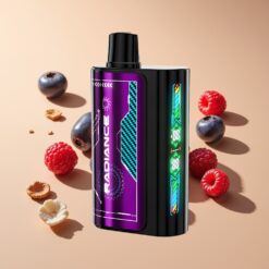 JNR Radiance 31000 Puffs Blauwe Bes Zure Framboos Dual Mesh Coil