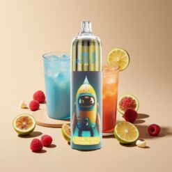 JNR Rocket-X 12400 Puffs Blauwe Framboos Limonade Type-C Opladen RGB Verlichting