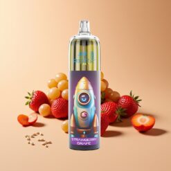 JNR Rocket-X 12400 Puffs Wegwerp Vape Aardbei Druif RGB Type-C