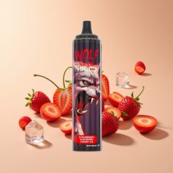 JNR Wolf Niplo 10000 Puffs Aardbei Framboos Kers IJs Type-C Opladen 20ml