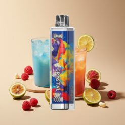 Uwin Crystal 10000 Puffs Blauwe Framboos Limonade RGB