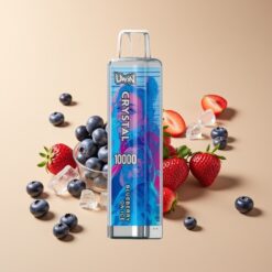 Uwin Crystal 10000 Puffs Bosbes Op IJs RGB Licht