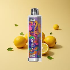 Uwin Crystal 10000 Puffs Citroen Limoen RGB