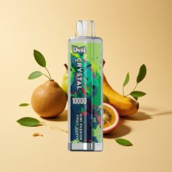 Uwin Crystal 10000 Puffs Kiwi Passievrucht Guave RGB Licht