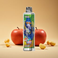 Uwin Crystal 10000 Puffs Twee Appel RGB