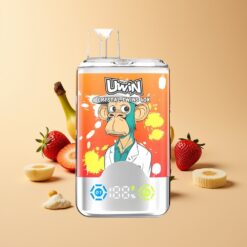 Uwin Crystal Twins 40000 Puffs Aardbei Banaan Liefde 32ml Type-C