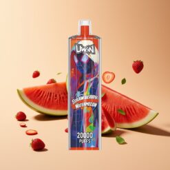 Uwin Shisha Crystal 20000 Puffs Aardbei Watermeloen Mesh Type-C