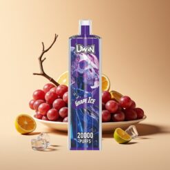 Uwin Shisha Crystal 20000 Puffs Druif IJs Mesh Coil