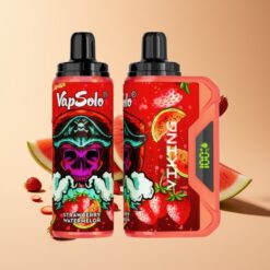 VapSolo VIKING 12000 Puffs Aardbei Watermeloen Type-C 22ml