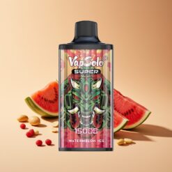 Vapsolo Super 15000 Puffs Watermeloen IJs 40ml Mesh Coil