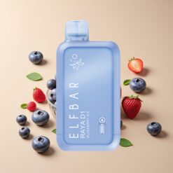 Elf Bar Raya D1 13000 Puffs Wegwerp Vape Blauwe Bes IJs + Opladen + Scherm